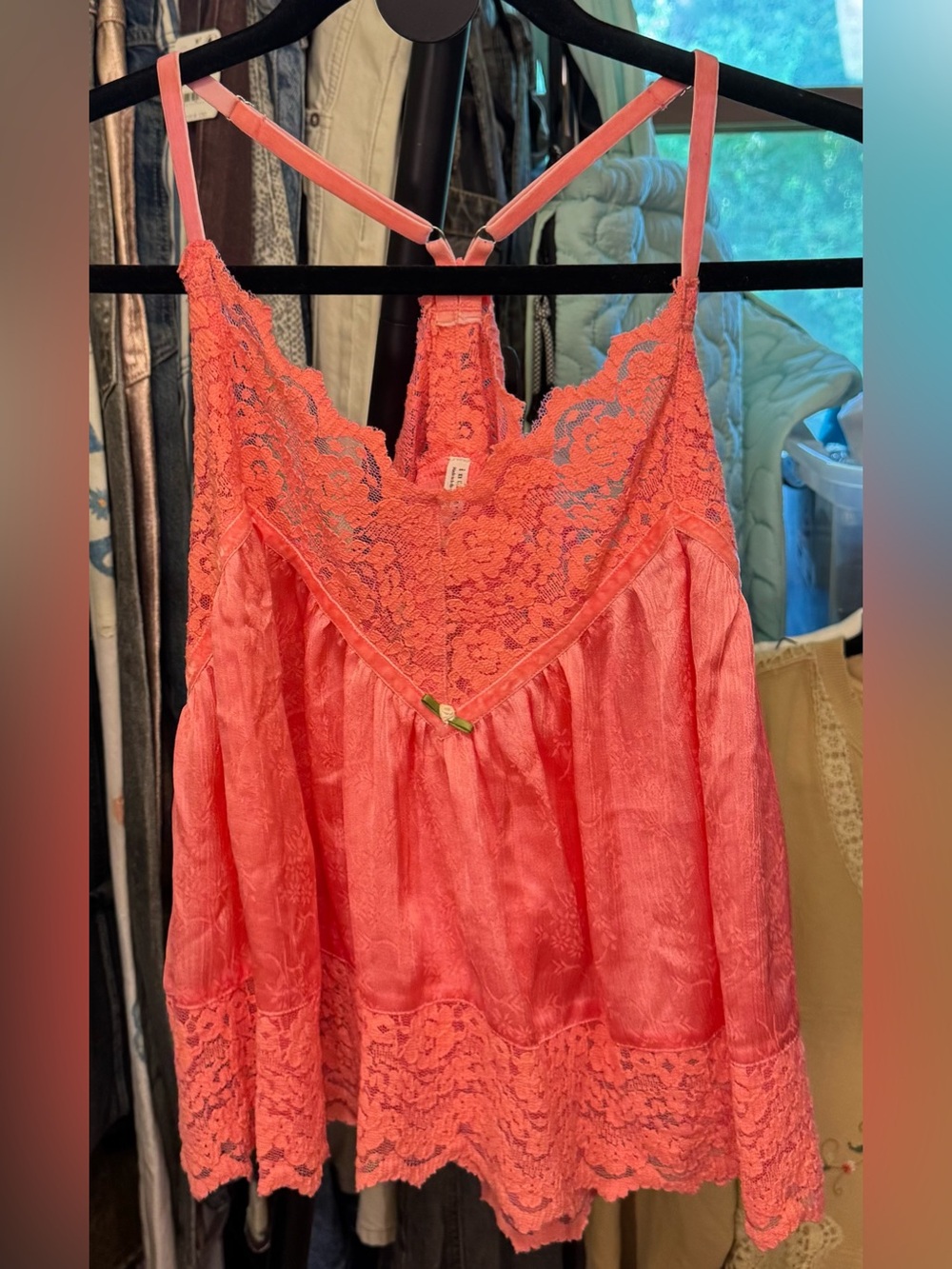 NWT Free People FP Intimately Fiona Satin Cami - conch shell pink - S, M, L - Picture 6 of 11